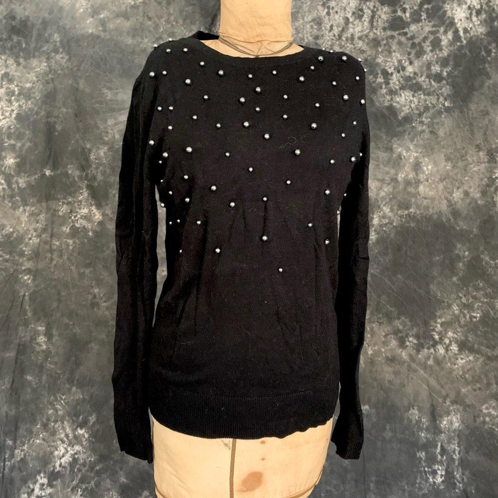Pearl detail sweater